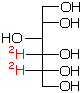 structure of D-[4,5-2H2]glucitol