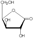 structure of D-xylono-1,4-lactone structure of D-xylono-1,4-lactone