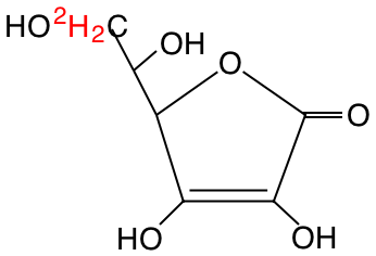 structure of L-[6,6'-2H2]ascorbic acid