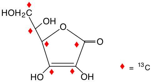 structure of L-[UL-13C6]ascorbic acid