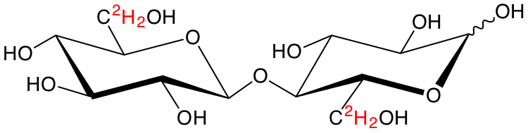 structure of [6,6',6'',6'''-2H4]cellobiose