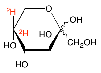 structure of D-[4,5-2H2]fructose