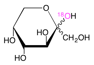 structure of D-[2-18O]fructose