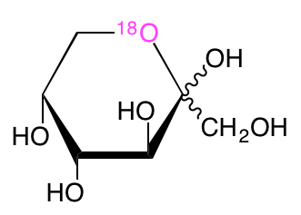 structure of D-[6-18O]fructose