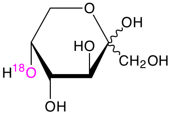 structure of D-[5-18O]fructose