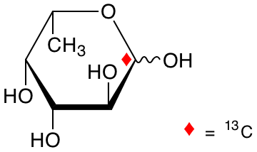 structure of L-[1-13C]fucose