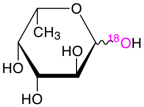 structure of L-[1-18O]fucose