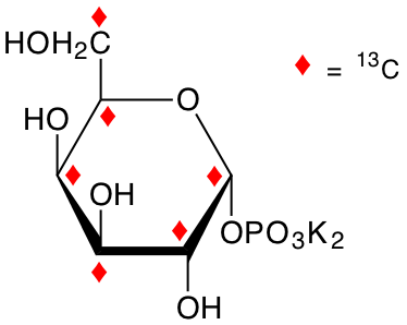 structure of alpha-D-[UL-13C6]Gal1P