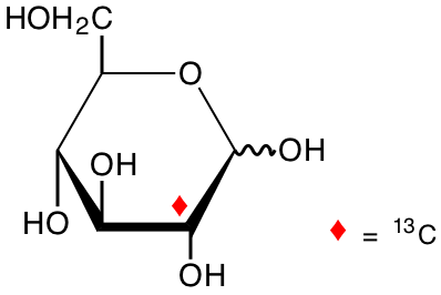 structure of D-[2-13C]glucose