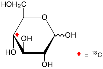 structure of D-[4-13C]glucose