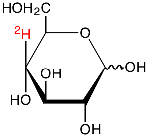 structure of D-[4-2H]glucose
