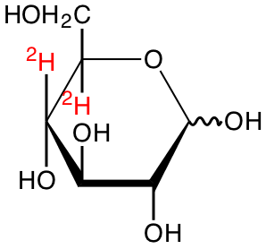 structure of D-[4,5-2H2]glucose