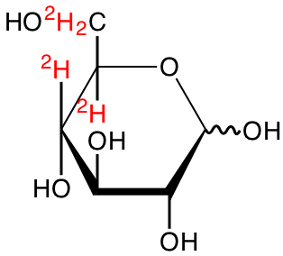 structure of D-[4,5,6,6'-2H4]glucose