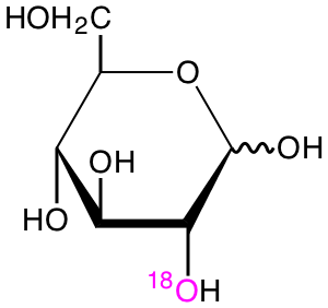 structure of D-[2-18O]glucose