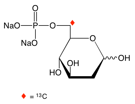 structure of 2-deoxy-D-[6-13C]glucose-6-phosphate disodium salt