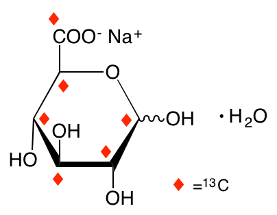 structure of D-[UL-13C6]glucuronic acid