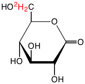 structure of D-[6,6'-2H2]glucono-1,5-lactone