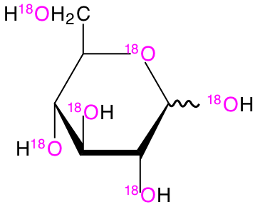structure of D-[UL-18O6]glucose