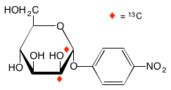 structure of 4-nitrophenyl alpha-D-[1,2-13C2]mannopyranoside