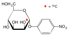 structure of 4-nitrophenyl alpha-D-[1-13C]mannopyranoside
