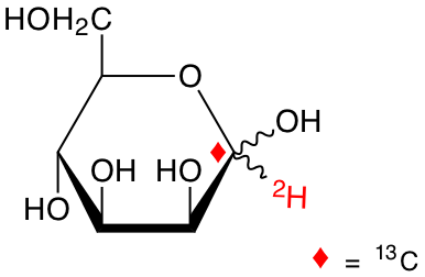 structure of D-[1-13C;1-2H]mannose