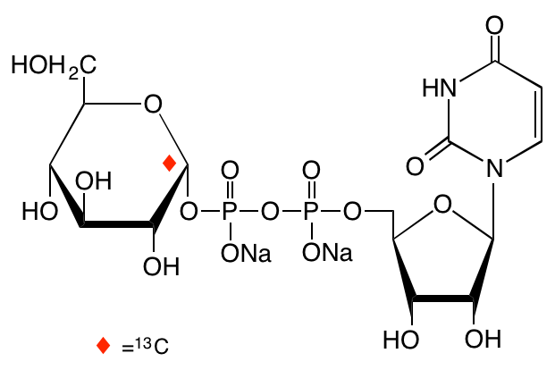 structure of UDP-alpha-D-[1-13C]glucose