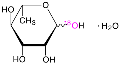structure of L-[1-18O]rhamnose monohydrate