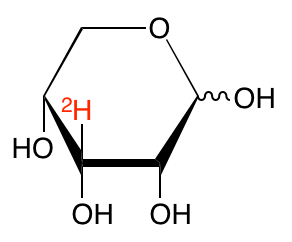 structure of D-[3-2H]ribose