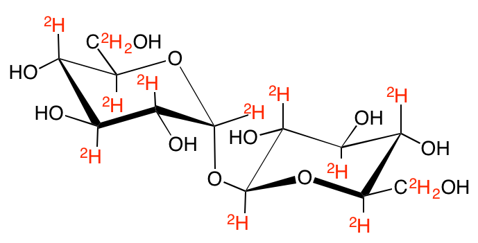 structure of alpha,beta-[UL-2H14]trehalose