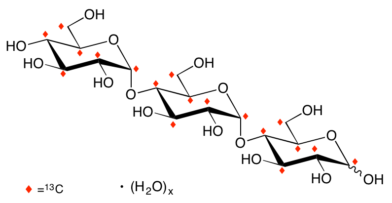 structure of [UL-13C18]maltotriose