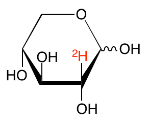 structure of D-[2-2H]xylose
