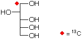 structure of D-[1-13C]arabinitol