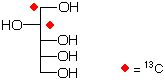 structure of D-[1,2-13C2]arabinitol