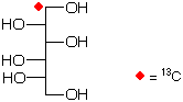 structure of L-[1-13C]glucitol