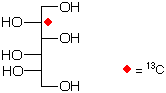structure of L-[2-13C]glucitol