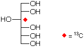 structure of D-[3-13C]glucitol