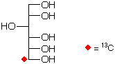 structure of D-[6-13C]glucitol