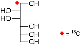 structure of D-[1-13C]mannitol