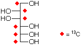 structure of D-[UL-13C6]mannitol