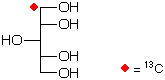 structure of D-[1-13C]xylitol