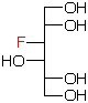 structure of 3-deoxy-3-fluoro-D-galactitol