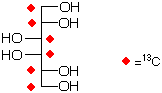 structure of [UL-13C6]galactitol