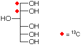 structure of D-[1,2-13C2]glucitol