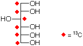 structure of D-[UL-13C6]glucitol