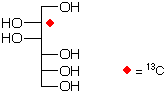 structure of D-[2-13C]mannitol