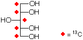 structure of [UL-13C5]xylitol