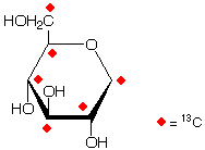 structure of 1,5-D-anhydroglucitol-13C6