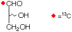 structure of DL-[1-13C]glyceraldehyde