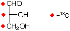 structure of D-[1,2,3-13C3]glyceraldehyde