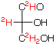 structure of D-[1,2,3,3'-2H4]glyceraldehyde